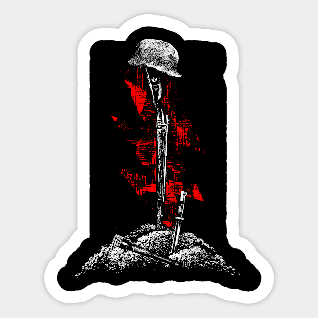 Respect to all fallen comrades Sticker by relicsandmilitaria